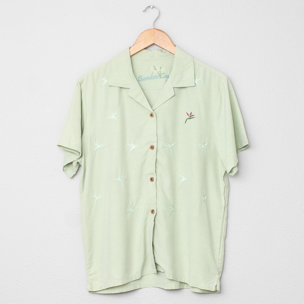 Bamboo Cay Women’s Modal Button-Up Short Sleeve Sh